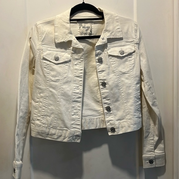 EUC Mudd white Jean jacket. Size XS - Picture 1 of 4